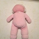 Vintage Eden Plush Baby Girl Doll Pink Bonnet Terry Cloth Blue Eyes Blonde 10   