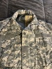 Us Military Issue Army Acu Camo Cold Weather Field Jacket Medium Short