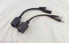 Rj45 Power Over Ethernet Passive Poe Adapter Injector Splitter Cable Kit Black