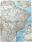 1962-9 National Geographic Map Eastern South America Brazil Uy Py September B a 