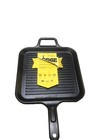 Lodge Usa P12sgr 12  Square Cast Iron Griddle Skillet Frying Pan Ribbed 2 Handle