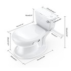 Toddler Potty Toilet Training Seat Soft With Realistic Flushing Sound Removable