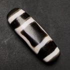 Tibetan Buddhism Agate Heaven Earth Totem Dzi Bead Amulet Necklace Pendant G1469