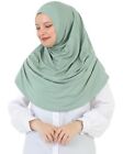 Ready To Wear Hijab For Women Instant Turban Soft Muslim Scarf For Prayer Lon   