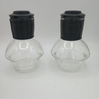 Vintage Set Of 2 Glasbake Jeannette Coffee Hottles With Lids In Original Box 