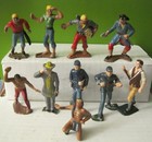 Marx Warriors Of The World Playset 40 Damaged Vintage 60mm Plastic Toy Soldiers