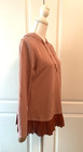Logo Lounge By Lori Goldstein  Hooded Sweatshirt Pullover Tunic W  Ruffle Size S
