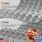 Krussier Non-slip Bath Tub Mat  39x16 Inch Extra Large Shower Mat With Drain 