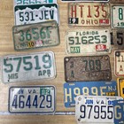 Vintage Motorcycle License Plate Lot 36 Total