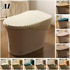Bathroom Toilet Lid Cover Elastic Seat Toilet Tank Lid Cover Sets Fits Most Size
