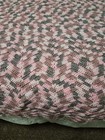 Hand Crochet Afghan Multiple Pink Shades   Grays  Fits King Beds 84 x90 
