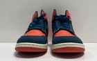 Nike Air Jordan 1 Mid Nouveau Space Blue Bright Mango Size 6 5y
