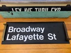 Nyc Subway 2 Line Roll Sign Broadway Lafayette Street Bleecker Houston Irt Noho