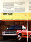 1988 Dodge Dakota Truck Two Page Print Ad