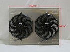 26  X 19  Universal Cross Flow Shroud And Dual 12  Chrome Fans