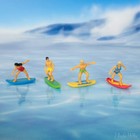 Itty Bitty Surfers  bag Of 8  - Miniature Plastic Figurine Toys - Archie Mcphee