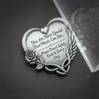 Heart-shaped Car Visor Clip Visor Medal Accessories Driving Safety Prayer 1