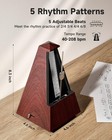 Donner Mechanical Metronome For Piano Guitar Drum Violin Woodgrain-red 