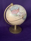 Vintage C s  Hammond s 8 Inch Terrestrial World Globe Gold Metal Stand       sj7m