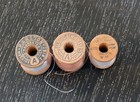 Vtg Silk Thread Lot Sewing Thread 3 Wood Spools Corticelli Paragon   Hemingway