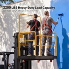 43 x45  Forklift Safety Cage  1800lbs Capacity Forklift Man Basket Work Platform