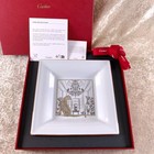 Cartier Trinket Tray Panthere White Porcelain Medium Change Tray 17cm W box