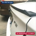 Car Rear Spoiler Roof Lip Kit  Matte Black 3d Rubber Trunk Spoiler