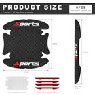 8 Pcs Car Door Handle Protector  Anti-scratch Sports Auto Door Cup Sticker 