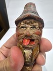 Vintage  Mechanical Bottle Stopper - Hand Carved