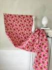 1920   s 2 1 Yards   4 2 Avail  Vintage French Pink Deco Cotton Fabric Unused Siz