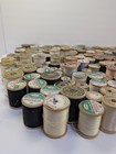 250 Vintage Wooden Thread Spools Lot Cotton Coats Clark Sewing Crafts Assorted