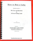 South Bend How To Run A Metal Lathe Operator s Manual 1950s-late 1900 Item  0689