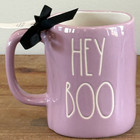 Rae Dunn New Release 2025 Halloween Ghost With Bouquet Of Flowers  hey Boo  Mug