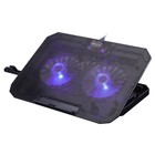 Adjustable Notebook Laptop Cooling Pad Dual 2-fans 9-17  W  Phone Holder Xtrike