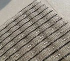 28   x20    Black   Silver Grill Cloth Fit Fender Two Speaker Twin Amplifier Cabinet