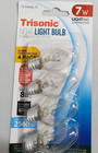 12 Clear Night Light Bulbs Replacement 7 Watt C7 Base 120v