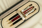 Vintage Capella Ballpoint Pens And Pencil Set In Case