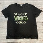 Wicked The Musical T-shirt Women   s Size Xl Wicked Black Broadway Tee