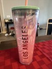 New Starbucks Coffee Los Angeles Ca Cold Cup Straw Venti 24oz Tumbler Travel Mug