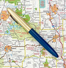 Vintage Sheaffer Standard Touchdown Crest Fountain Pen  W  14k Nib  Restored