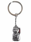 Feng Shui Maneki Neko Lucky Cat Key Chain Ring For Wealth Luck