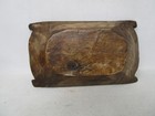 Vintage Antique Primitive Hand Carved Wooden Bowl 10 X 6 Inches