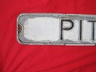 Vintage Retired  pit Rd  24 X 6 Embossed Road street Sign