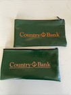 Lot Of 4 Vintage Country Bank  Valley National  Great Western Money Deposit Bag