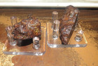 119 Gm Sericho Pallasite Meteorite Cut  Both Parts Olivine Jal