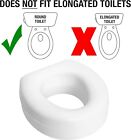 Raised Toilet Seat Riser That Fits Most Standard  round  Slip Resistant Comfort