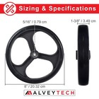 8  Wheel For Drive Duet Rollator transport Chair   D-lite Rollator  9501a75008 