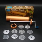Vtg Deluxe Cookie King Nordic Ware Crank Press Spritz Gun W  Box