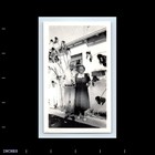 Old Vintage Photo Affectionate Man Woman Couple Duo By House Found Snapshot