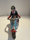 Police Department Motorcycle- All Tin- Friction Powered Works- Made In Japan